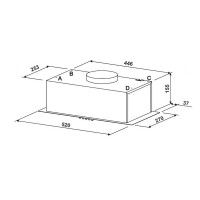 витяжка JANTAR BILT 650 LED 52 WH