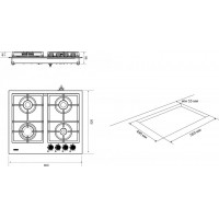 вбудована поверхня Eleyus INGA 60 WH CF