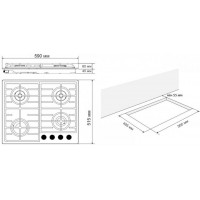 вбудована поверхня Eleyus IRIS 60 BL CF