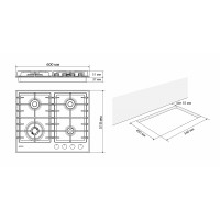  вбудована поверхня Eleyus LINDA 60 WH CTF