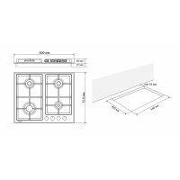 вбудована поверхня Eleyus NIKA 60 WH CF